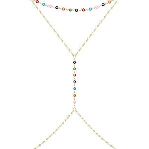 Layered Waist Chain for Women Beaded Body Jewelry Christmas Trendy Gift Idea